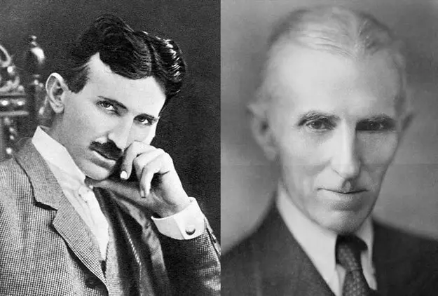 Nikola Tesla: Young and Old