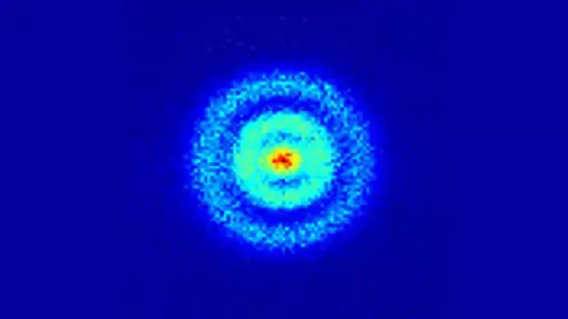 Picture of an atom using a quantum microscope Picture of an atom using a quantum microscope
