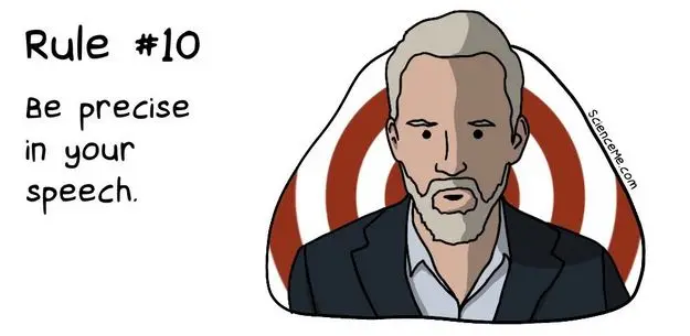 Rule 10: Be precise in your speech